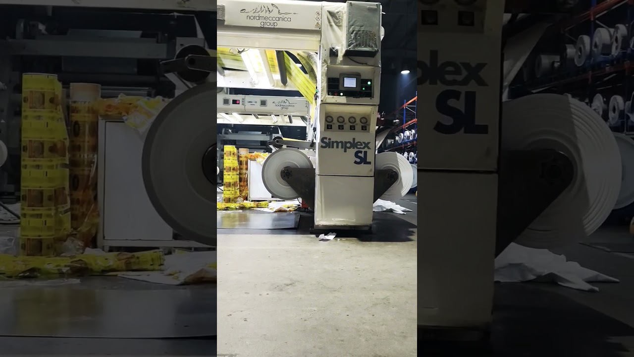 Nordmeccanica Simplex sl (Solvent less) run in 350 m/m #work #plastic #packaging #lamination