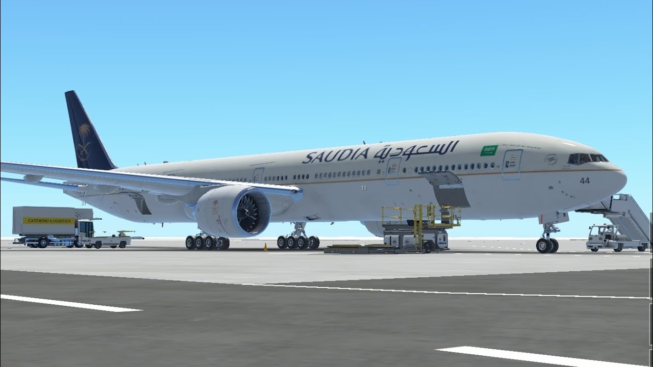 My first boeing 777-300ER saudia flight Dubai to Etihad smallest airport 