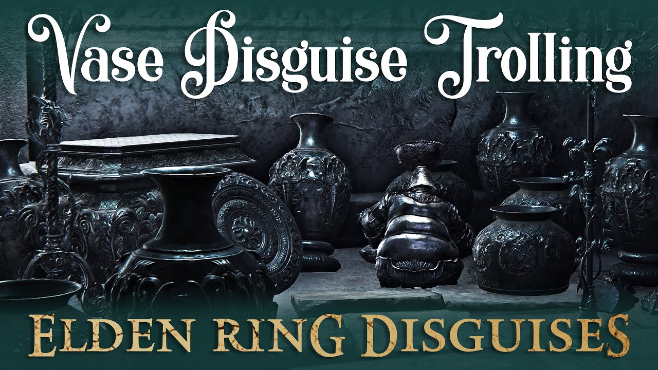DISGUISING myself as a VASE to troll invaders! (Elden Ring PvP Disguise Trolling)