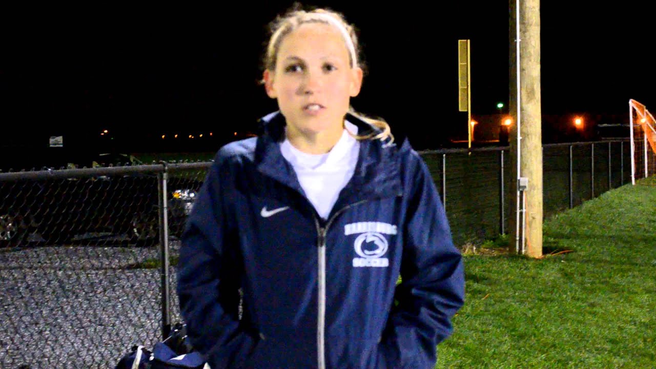 PSH womens soccer vs Keuka playoffs Nikki Francis Halftime Interview
