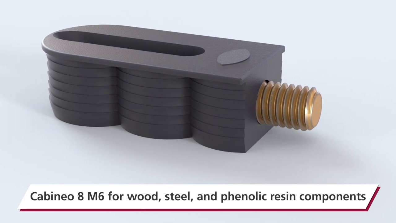 Lamello Cabineo 8 M6 connectors with machine screw thread