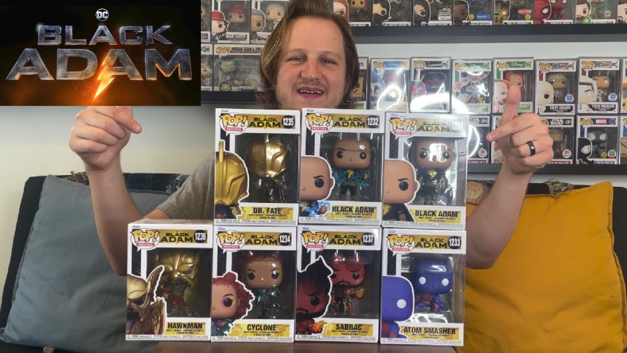 Black Adam Funko Pop Full Set Unboxing