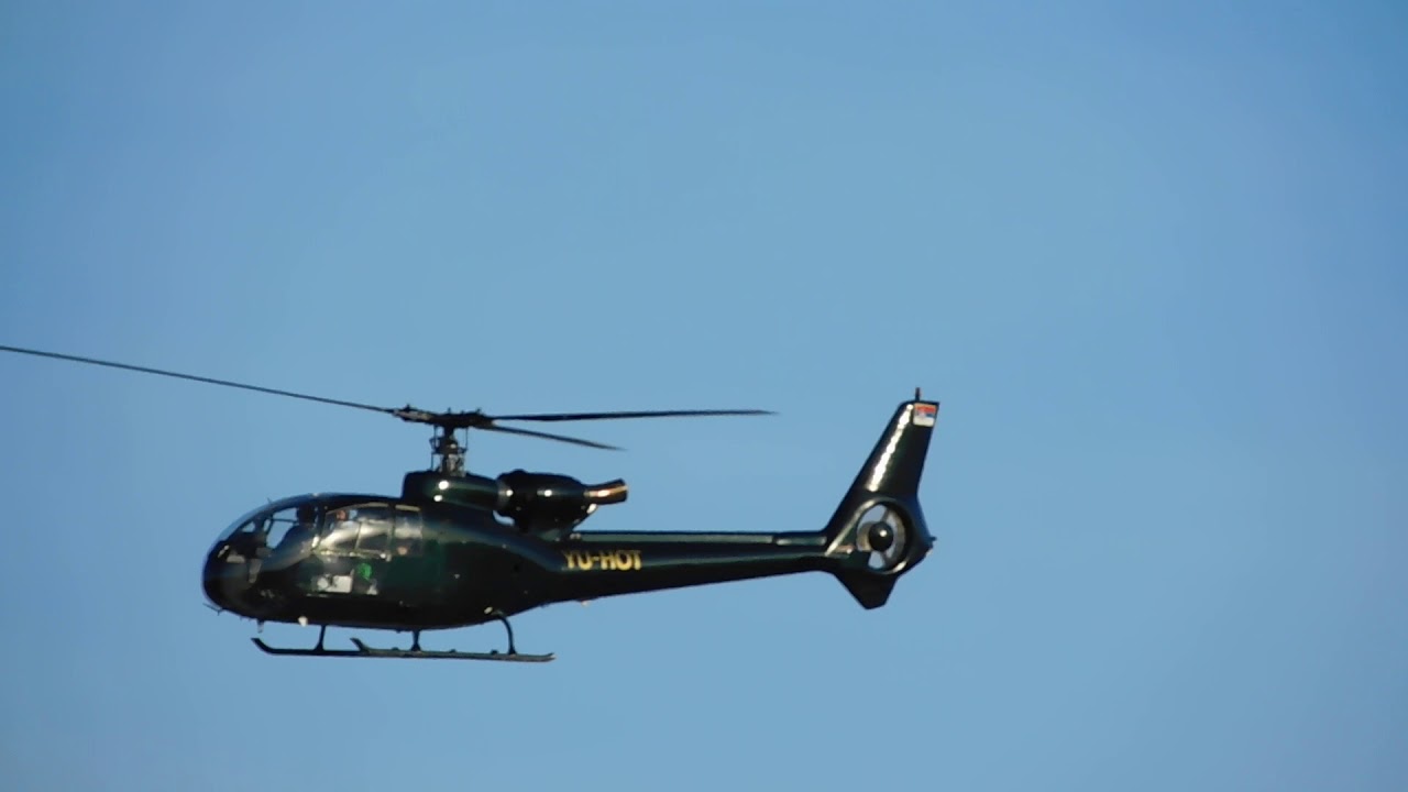 Pletanje helikoptera Gazela sa zlatibora izbliza Retko