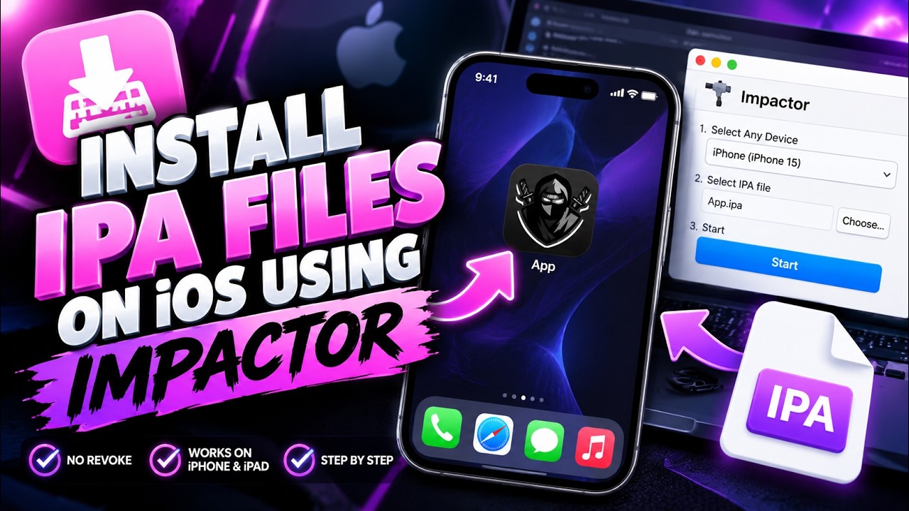 Перманентная установка IPA-файлов на iOS через Impactor! (без отзыва сертификата)