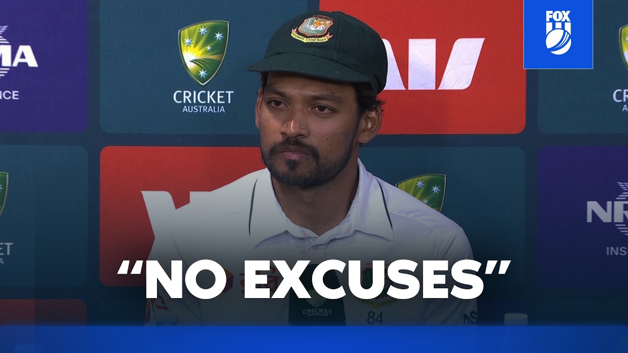 &lsquo;We didn&rsquo;t play our best&rsquo; 😔 Shanto reflects on crushing Aussie defeat | Bangladesh Press Conference