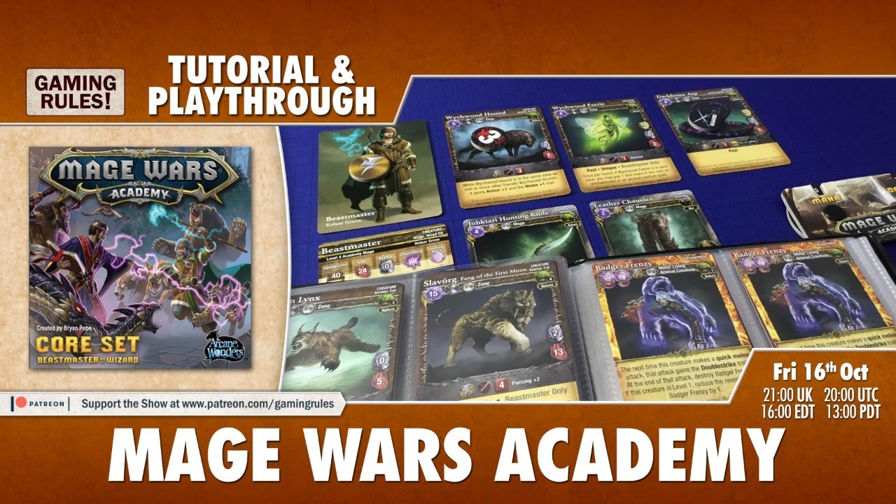 Mage Wars Academy - Tutorial & Playthrough