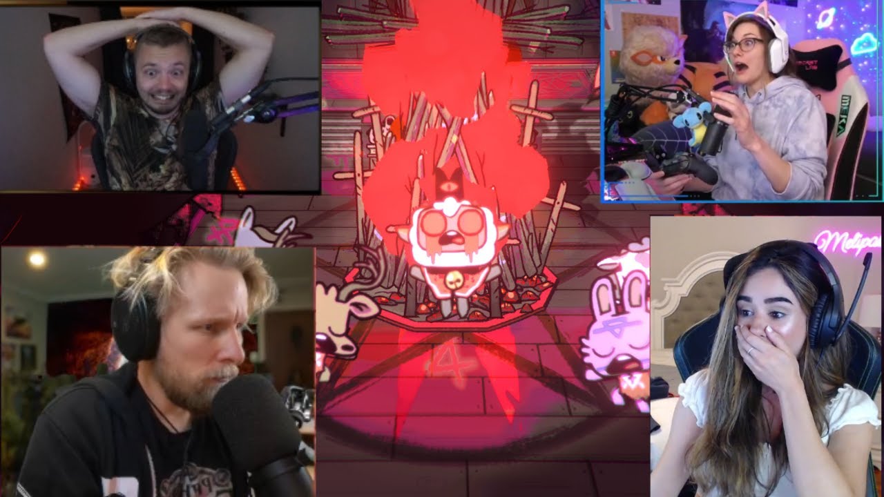 Cult of the Lamb game - Streamers react (funny/highlights/moments)