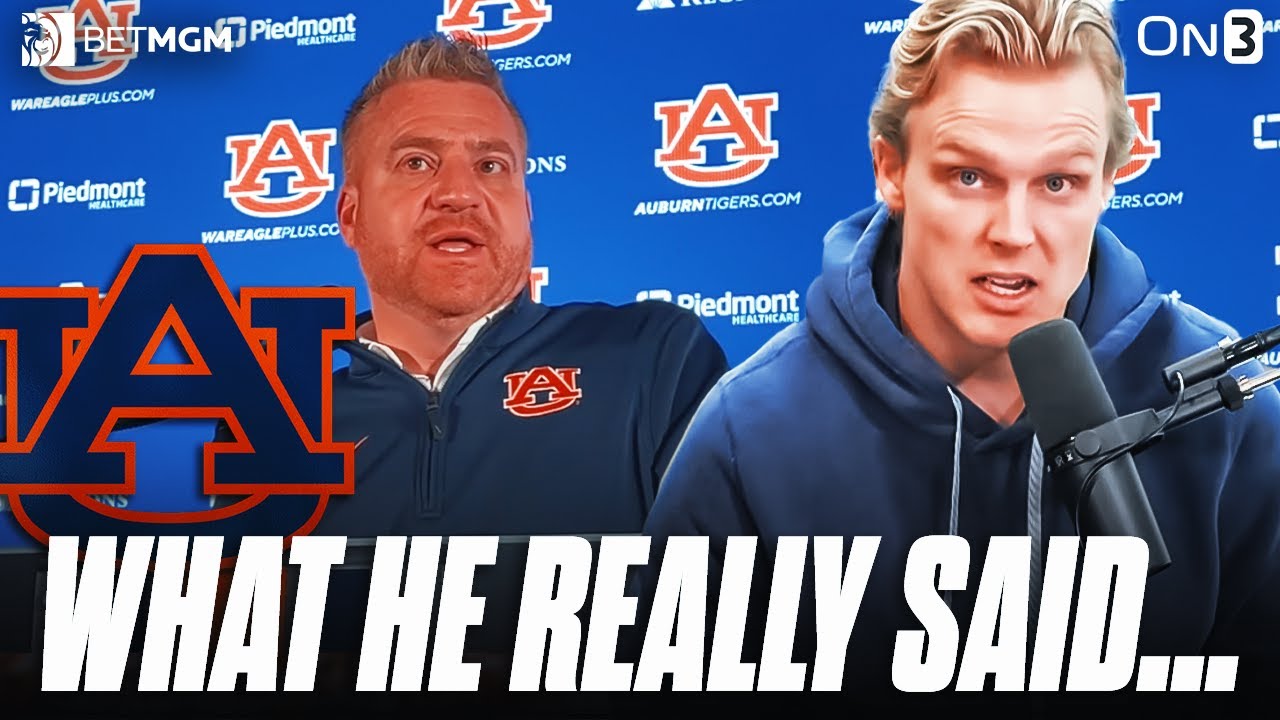 Coach Translator: Auburn Tigers Head Coach Alex Golesh
