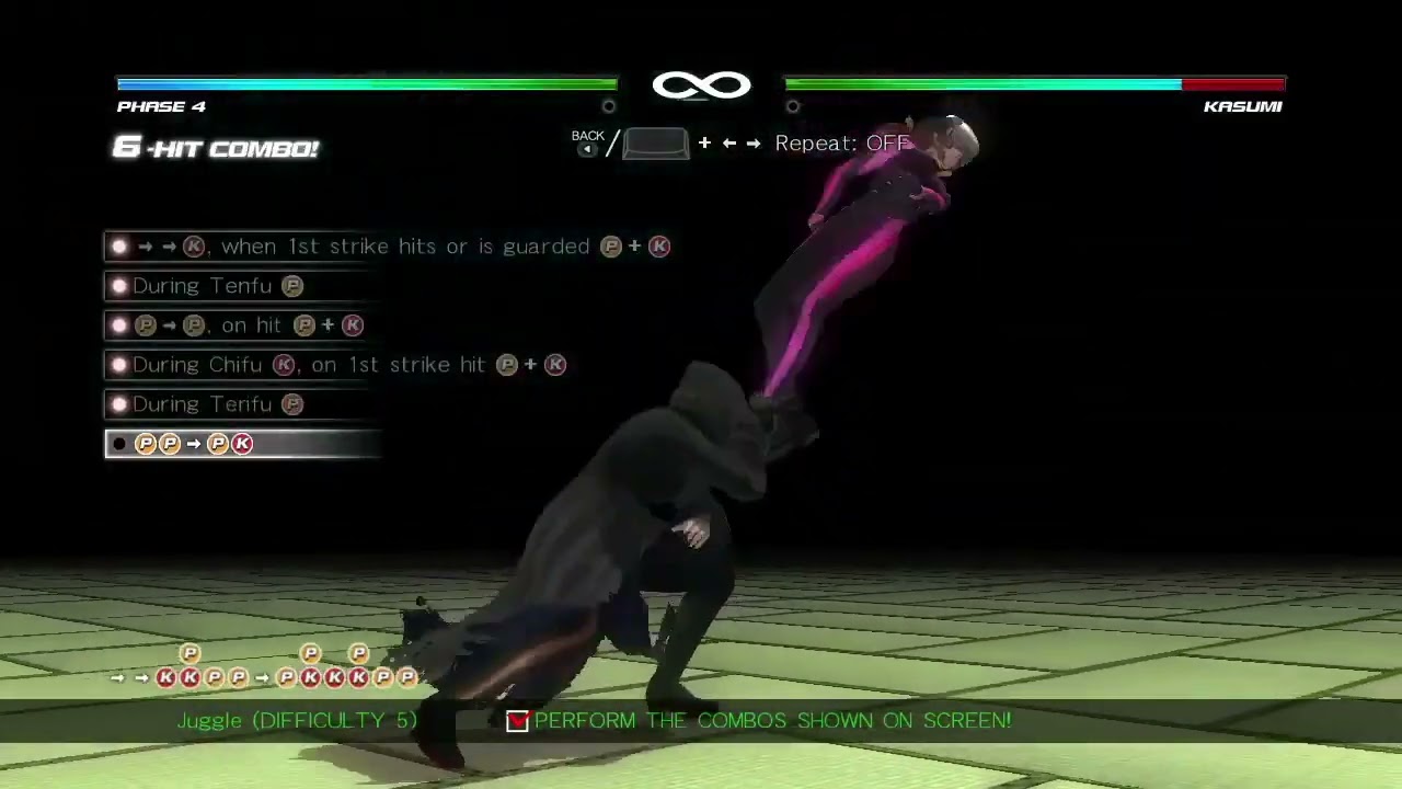 DEAD OR ALIVE 5 Last Round Phase 4 Combo Challenge