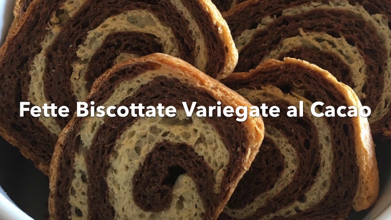 Fette biscottate Variegate al Cacao con Esubero Lievito Madre