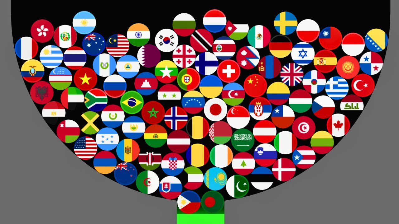 Elimination Marble Race - 100 Countries