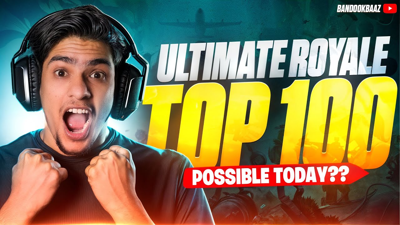🔥TOP 100 RANK TARGET LOCK IN ULTIMATE ROYAL | BGMI LIVE  @BandookBaaz