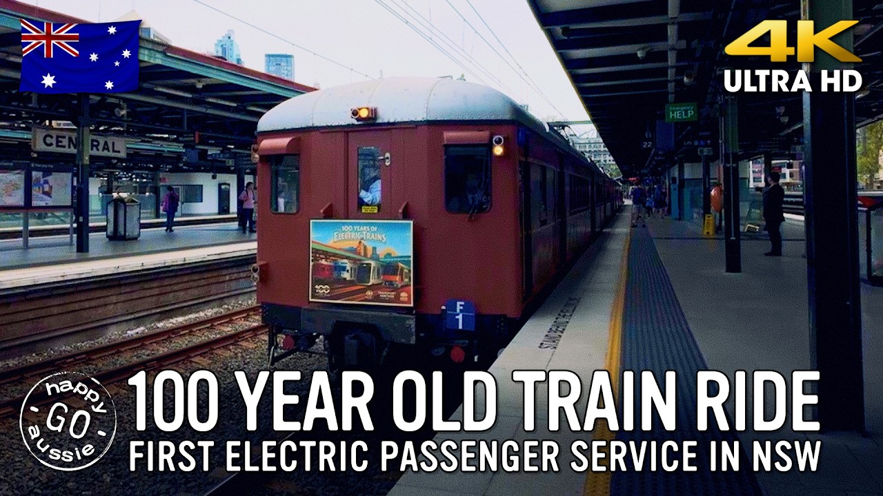 100 Years of Electric Trains in New South Wales | Ride the Set F1 Train in 4K!