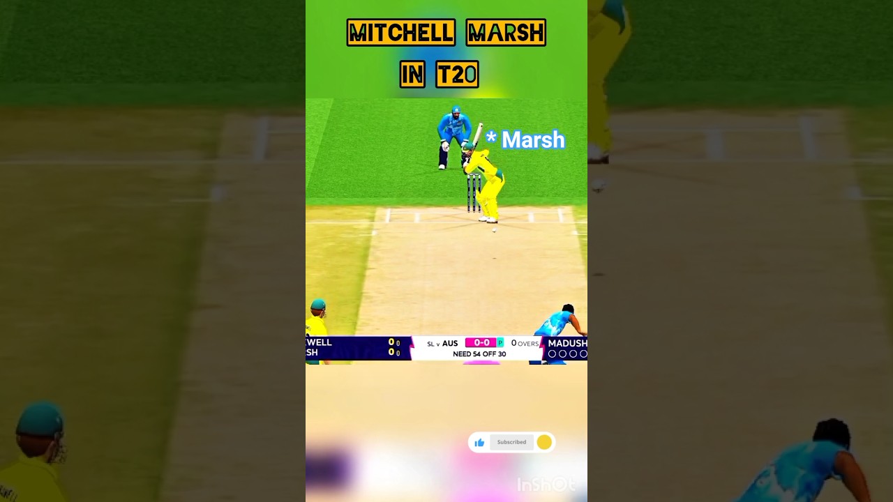 Mitchell Marsh batting in t20  australia vs Sri Lanka 2026 match highlights editing video