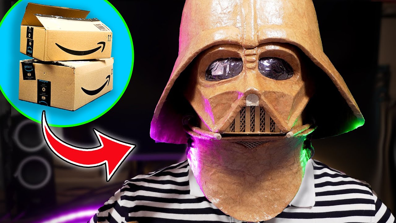 Make your own Darth Vader helmet out of CARDBOARD!