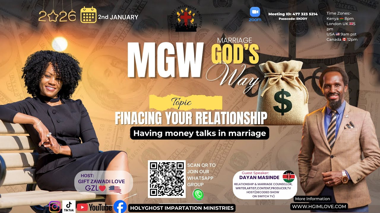 FINANCING YOUR RELATIONSHIP. JAN DAY 2 MGW:- Having money talks in marriage