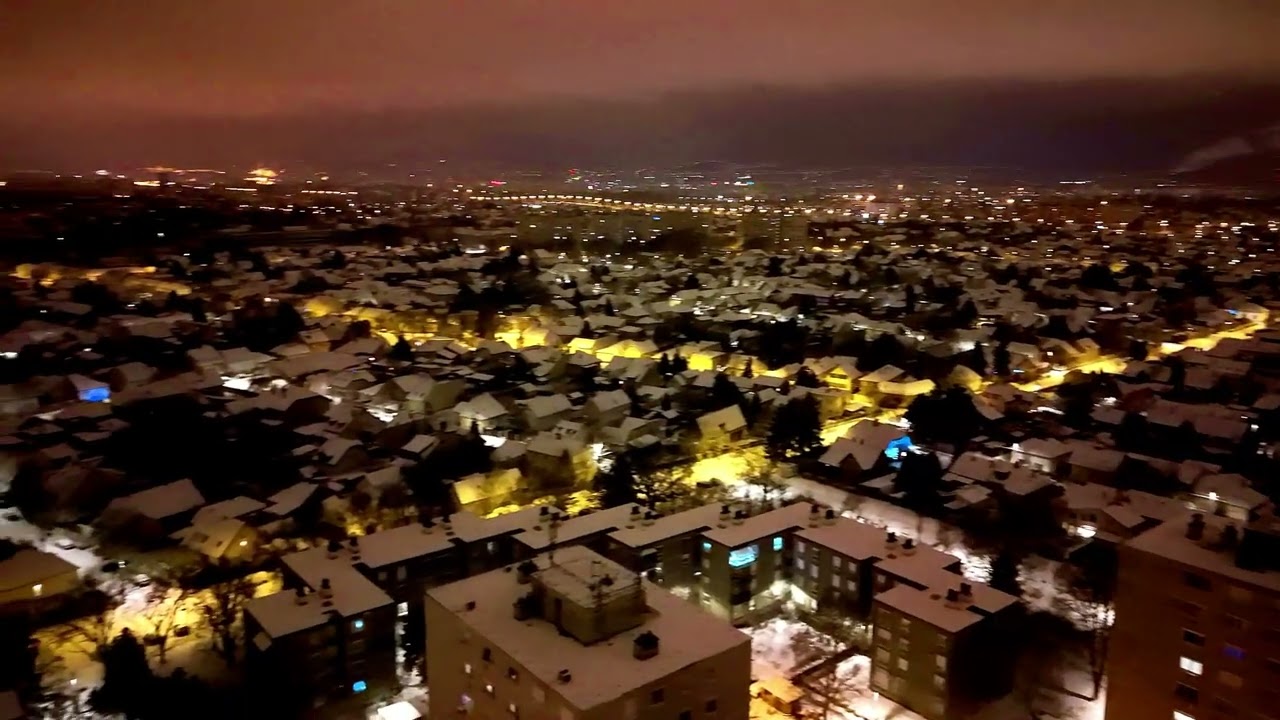 2026 első napja, hóesést követően  Budapest XV.ker. Újpalota
