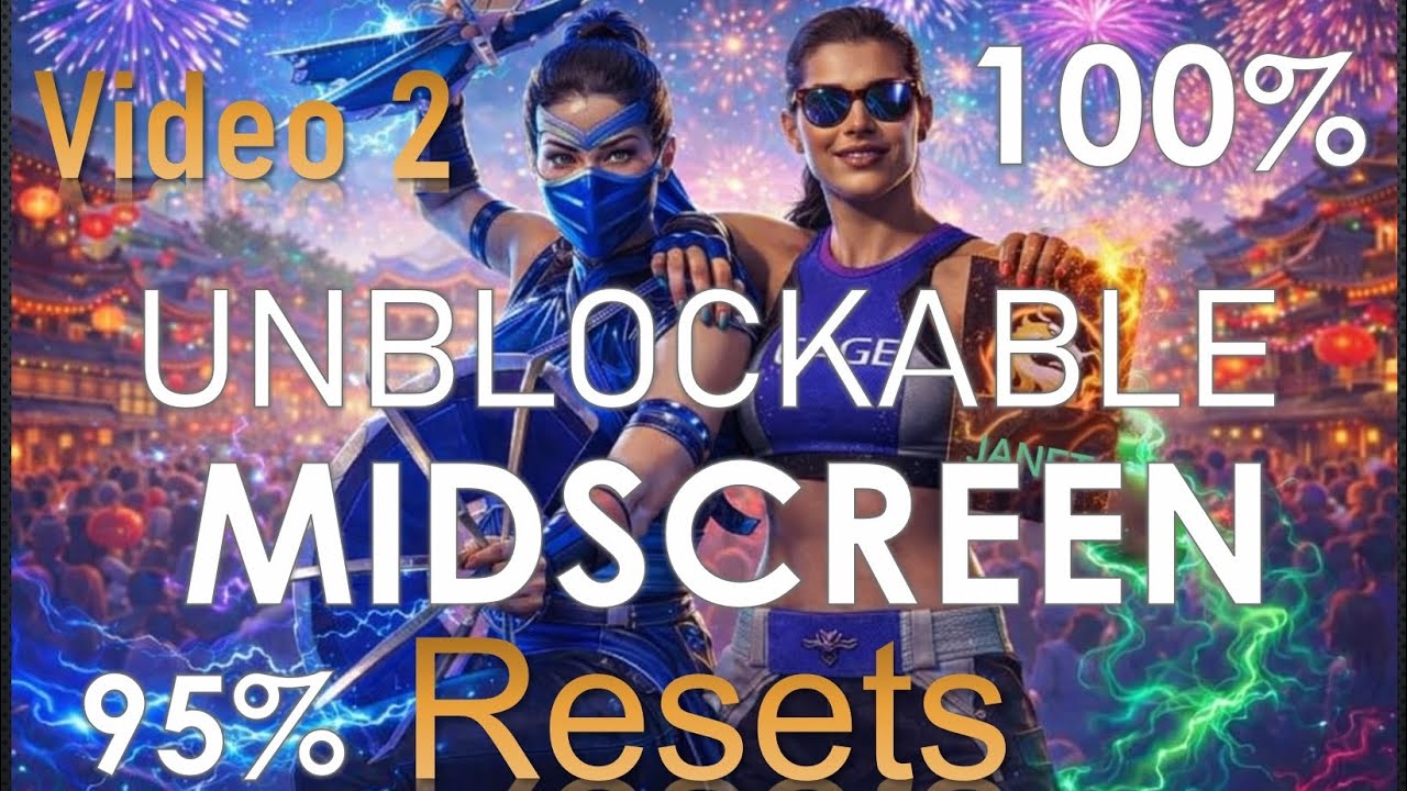 Kitana MIDSCREEN UNBLOCKABLE Reset Video | Optimals: Midscreen, Corner & Specials (Janet Cage Kameo)