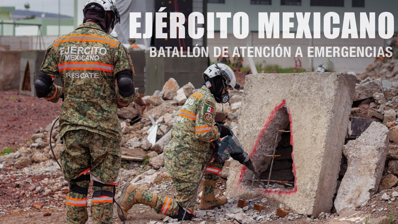 Así nos rescata de los SISMOS el EJERCITO MEXICANO 🇲🇽 | Batallón de Atención a Emergencias