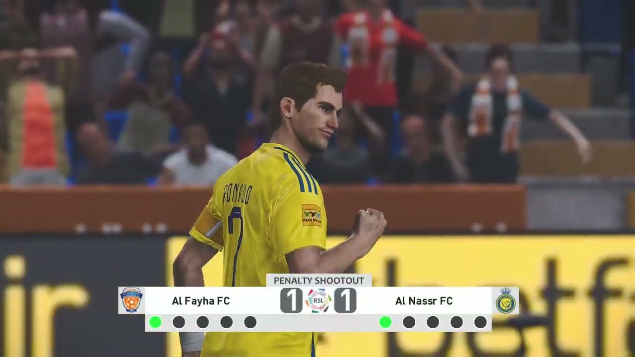 Аль-Файха против Аль-Насра | Основные моменты серии пенальти! Симулятор eFootball PES | Саудовска...