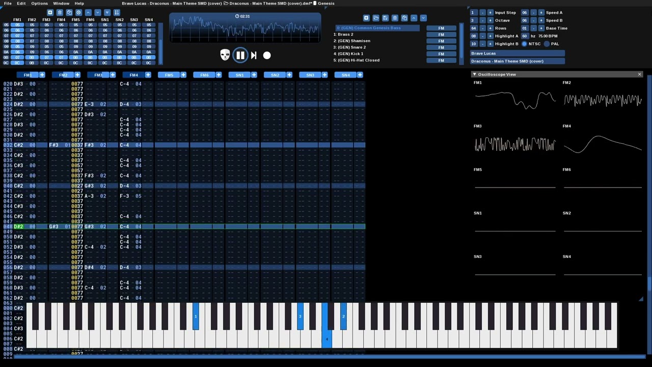 Brave Lucas - Draconus - Main Theme SMD/SG Cover