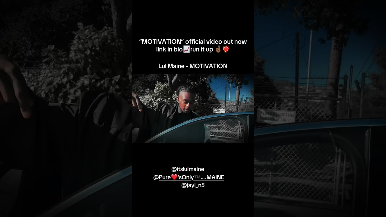 “MOTIVATION” official video out now link in bio📈run it up 🤞🏾❤️‍🔥 