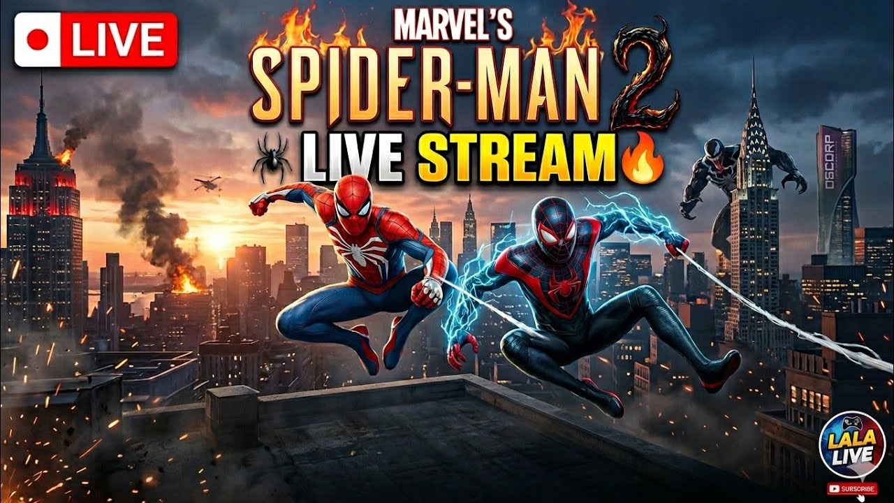 SPIDER-MAN 2 LIVE 🔥 Epic Swinging & Boss Fights | LALA LIVE