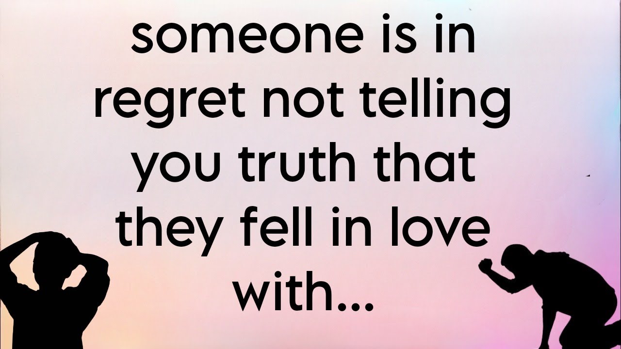 Opps 🌈Someone is in Regret Not Telling You Truth That They Fell in Love With..