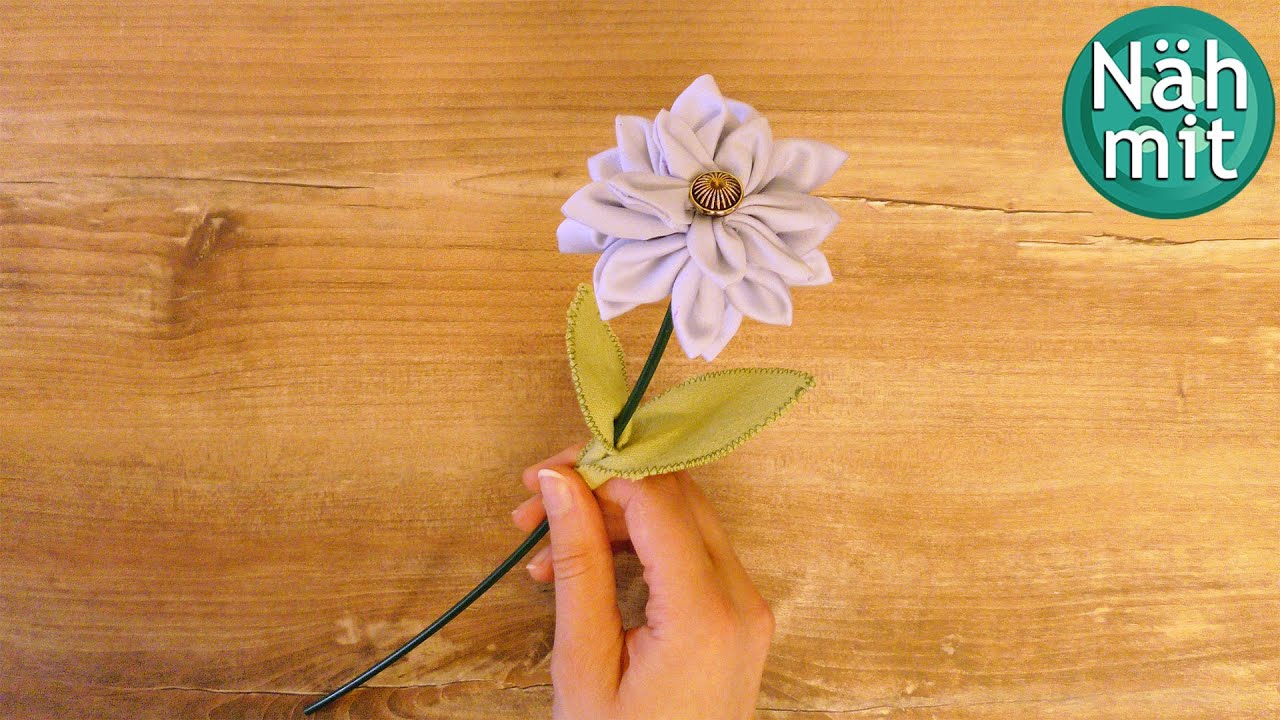 Stoffblume nähen | DIY Deko- und Geschenkideen | Näh mit mir