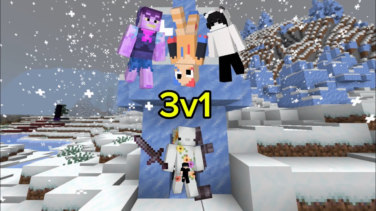 3 Hunters VS Zebra With OP Gear - Minecraft Manhunt