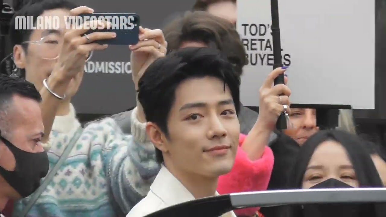 Xiao Zhan and fans @ Milan Fashion Week 24 February 2023 show Tod's - Milano