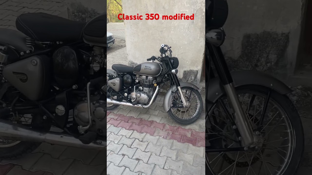 Classic 350 modified | bullet modified | classic 350 single seat | gunmetal grey