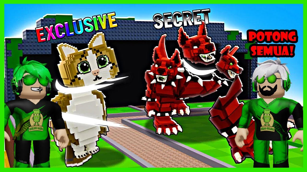 Darlung & Wak Darlung Pasang Alat Pemotong Untuk Mencincang Brainrot Di Roblox