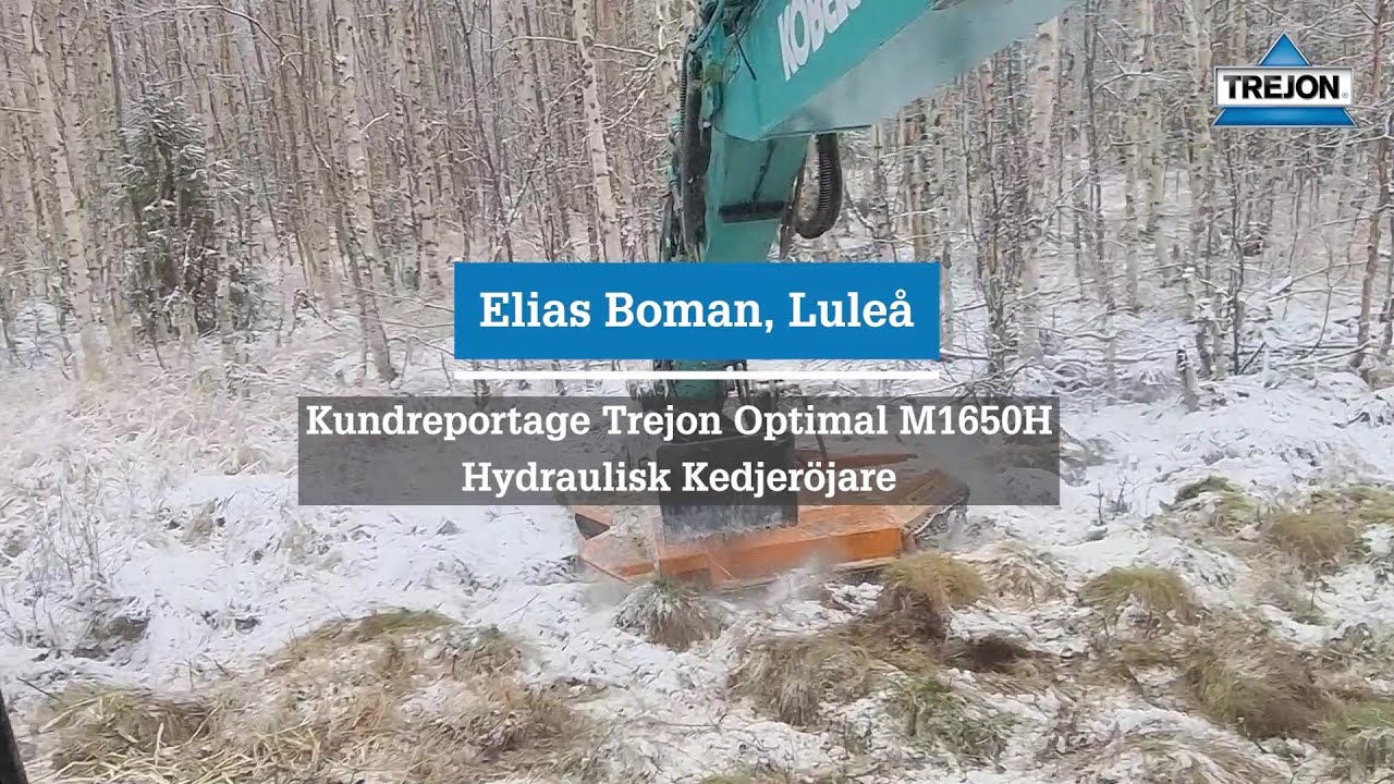 Stark och effektiv hydraulisk kedjeröjare från Trejon.