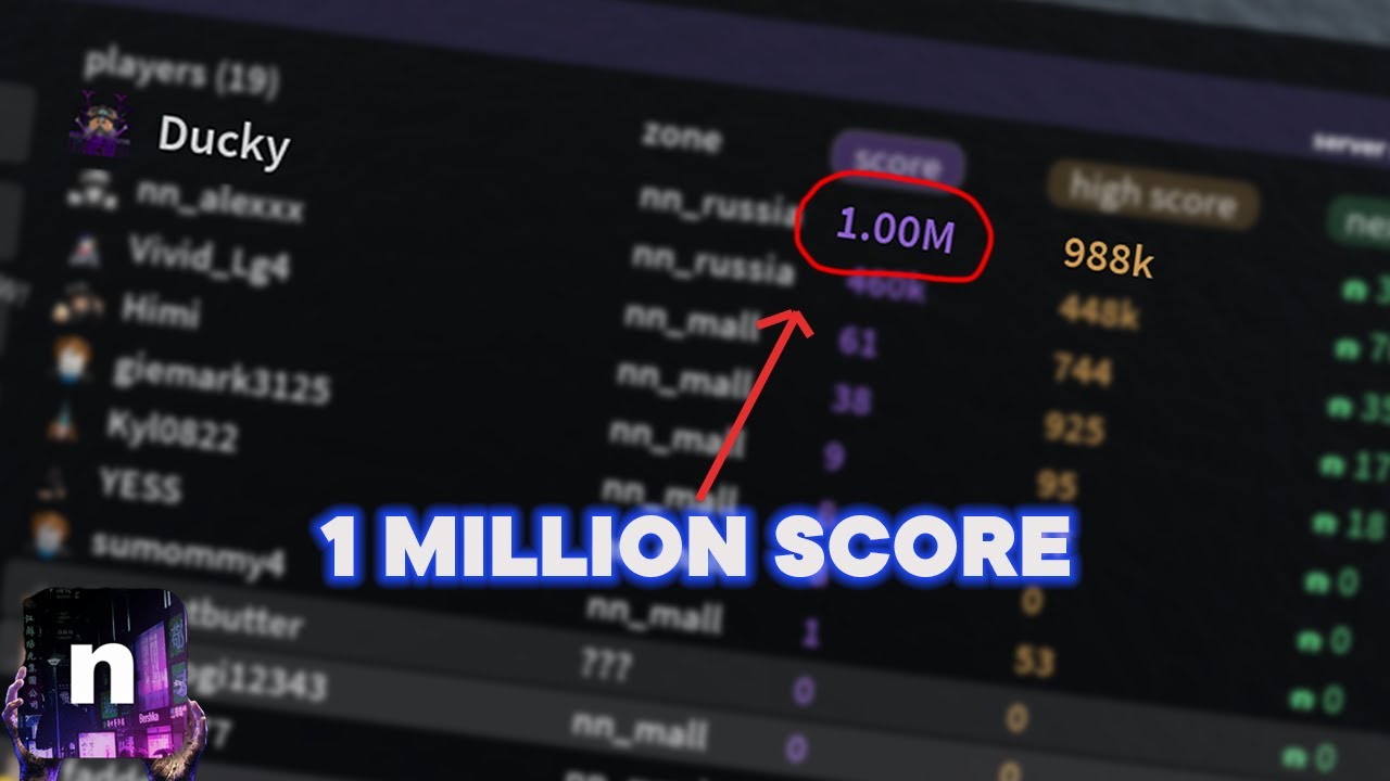 Reaching 1 MILLION SCORE in Nico's Nextbots