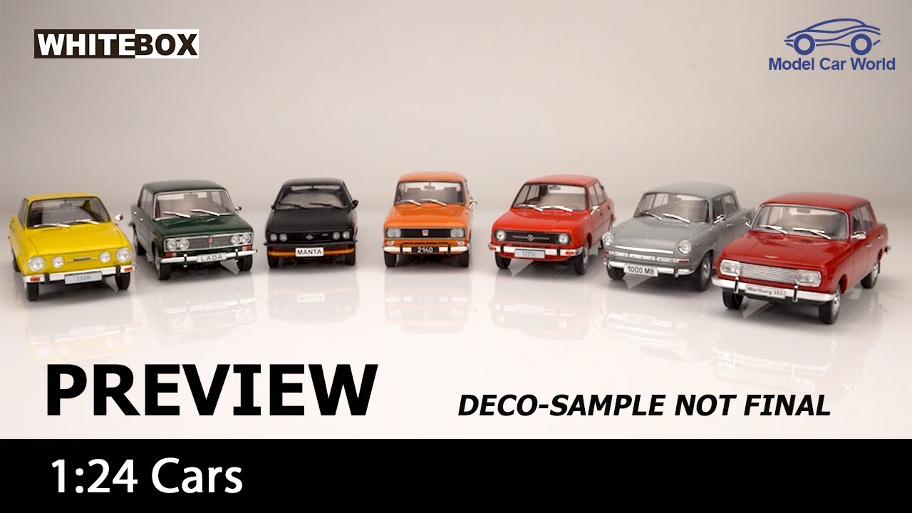 Whitebox Preview - 1:24 Skoda, Wartburg, Lada, Moskvich & Opel