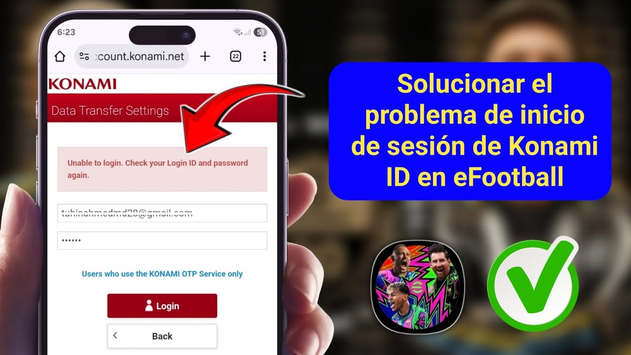 Cómo solucionar el problema de inicio de sesión con la ID de Konami en eFootball 2026 