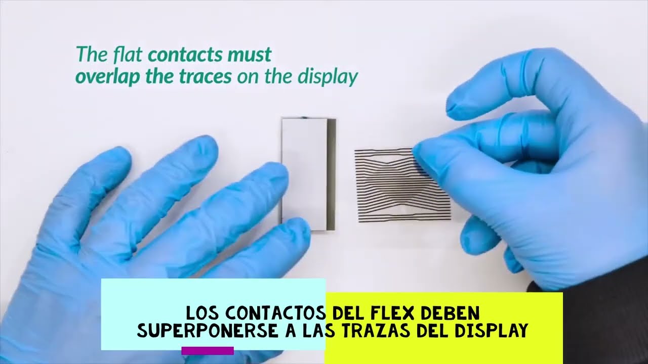 Soldar flex display LCD cuadro de instrumentos