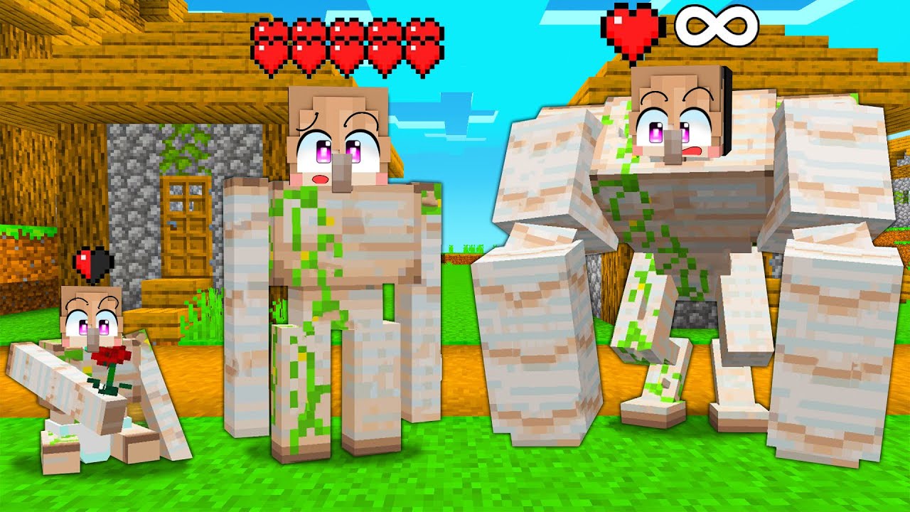 AKU MENJADI IRON GOLEM PALING KUAT DI MINECRAFT!!