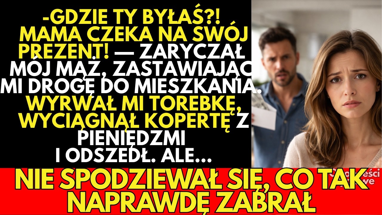 -W końcu jesteś! Mama czeka na prezent! —ZAWOŁAŁ mój mąż, widząc mnie spóźnioną na urodziny