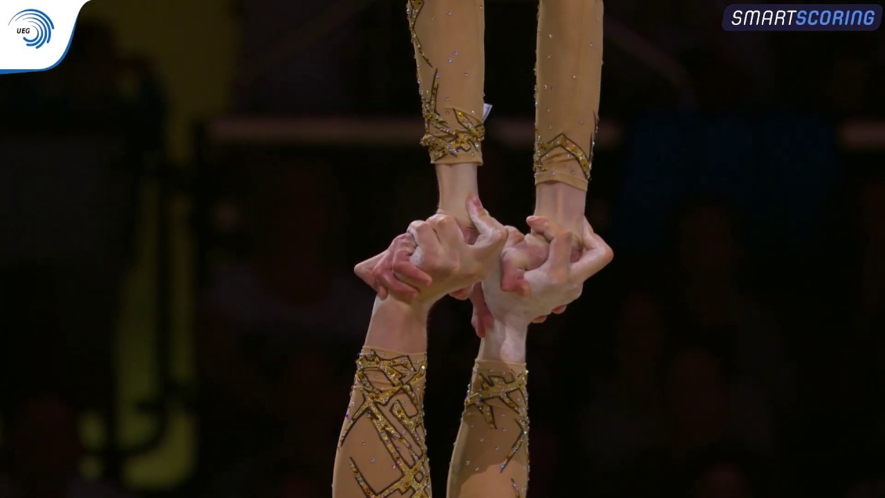 Kamila BRYSKIEWICZ & Izabela KRASUSKA (POL) - 2019 junior Europeans, all-around final