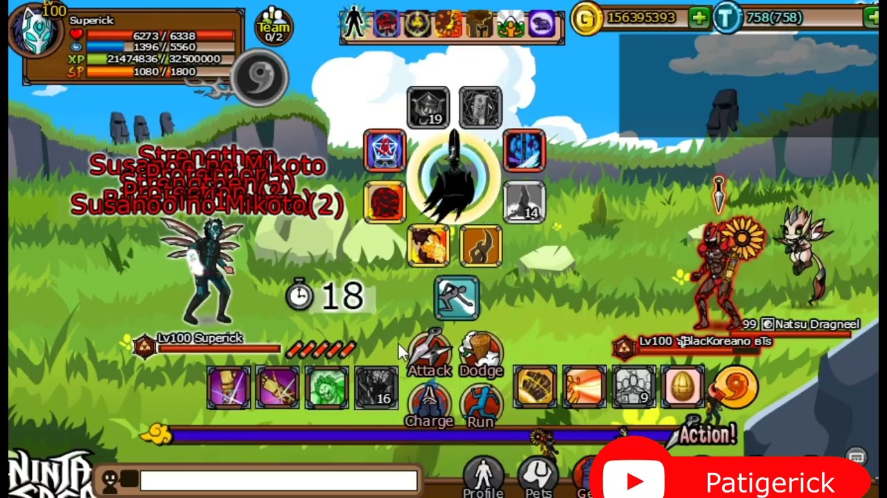 Ninja Saga - Superick VS Random Opponents