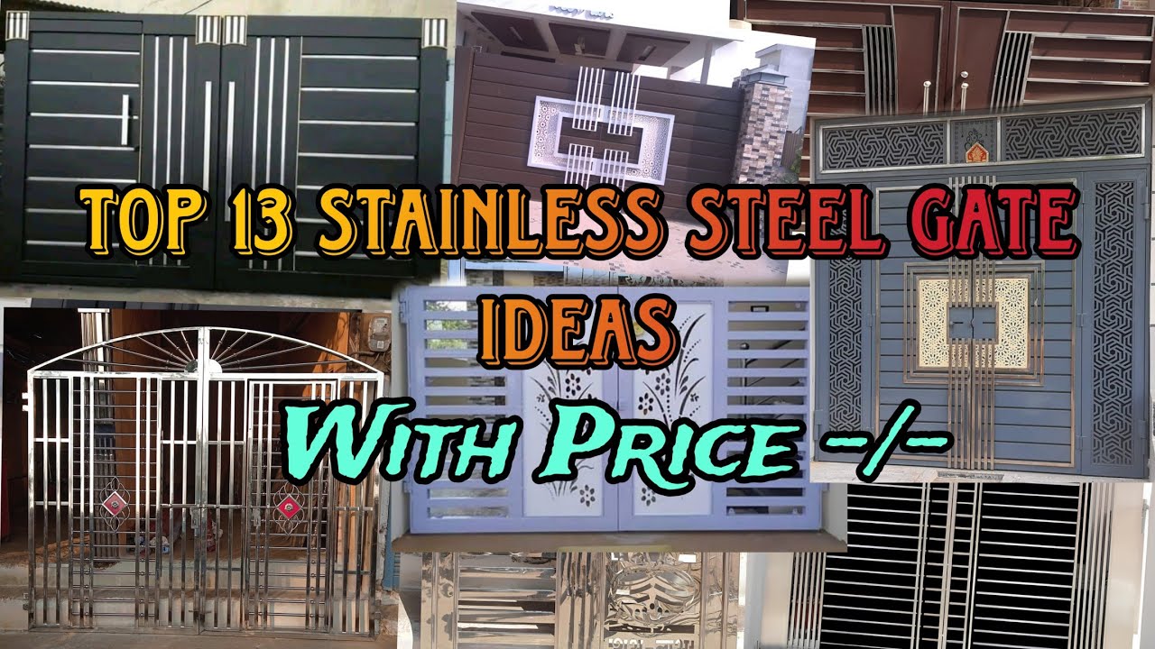 Top- 13 Modern Stainless Steel + Iron gate design in 2025 With Price, Size, and Matel 🎯