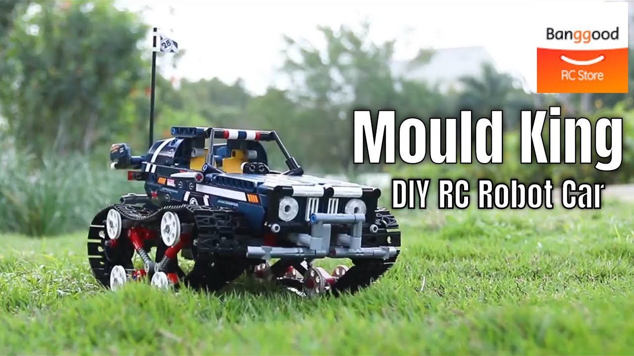 Mould King 2.4G DIY Smart RC Robot Car Block Building Robot Car Toy