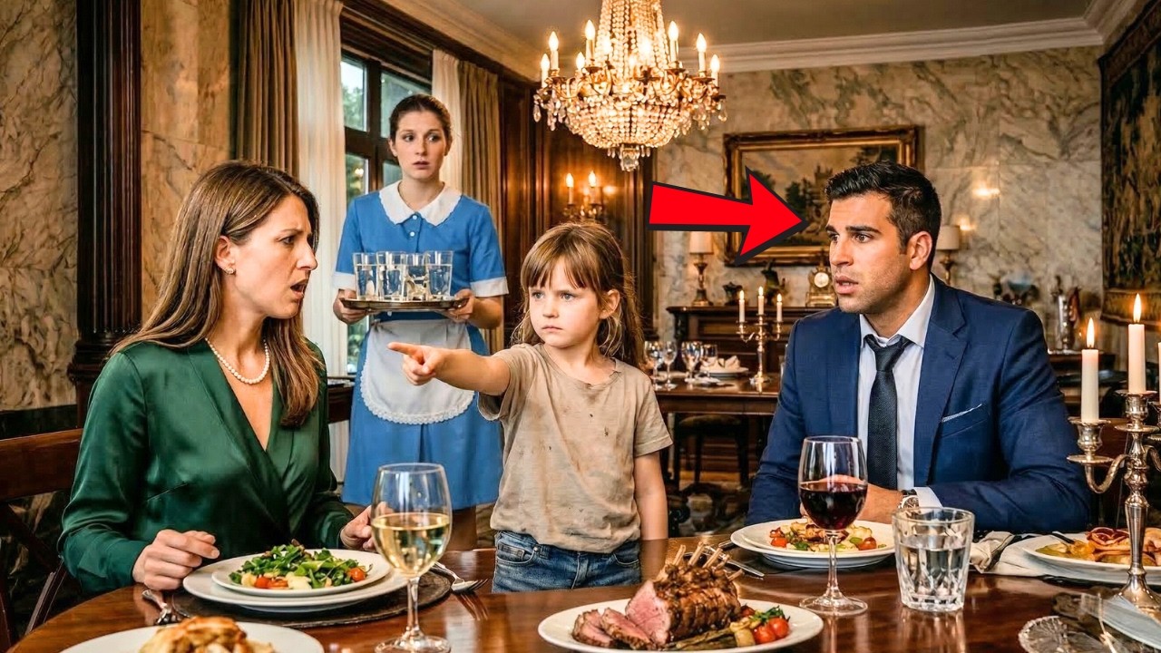 Un Milionario cena con la moglie… finché la Figlia della Domestica dice “Quella donna è malvagia!”
