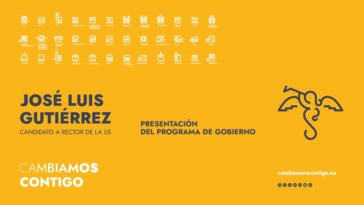 Presentación del programa de gobierno de José Luis Gutiérrez a rector de la Universidad de Sevilla