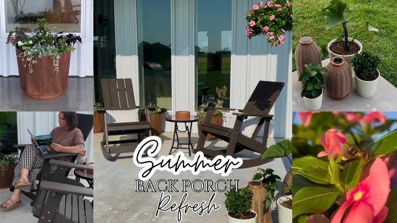 Summer Porch Makeover 2025 | MAJOR BEFORE AND AFTER | Classic Farmhouse Porch Decor