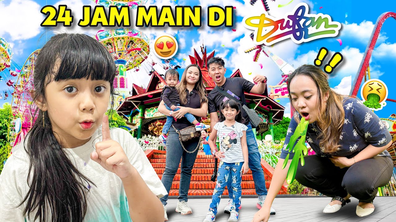 CHALLENGE NAIK WAHANA EKSTRIM DILARANG TERIAK SAMPAI MAMA MUNTAH DI DUFAN ?! 😱