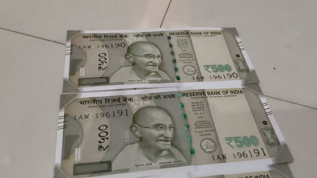 500 ki note bahut important