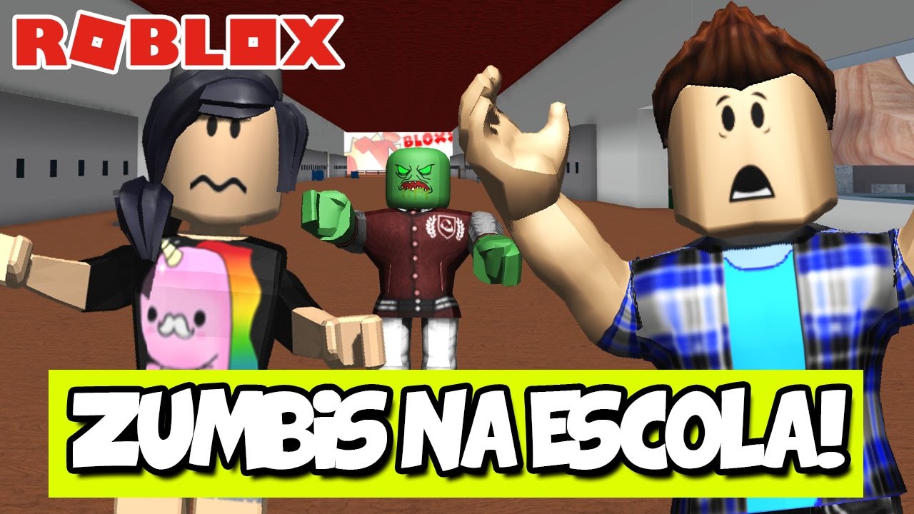 OS ZUMBIS INVADIRAM A ESCOLA! - Roblox (Zombie High School)